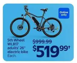 Walmart 5th Wheel WLB17 adults' 26 electric bike offer
