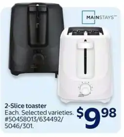 Walmart 2-Slice Toaster offer
