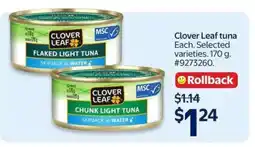 Walmart Clover Leaf Tuna offer
