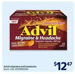 Walmart Advil Migraine & Headache offer
