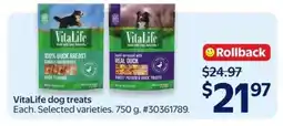 Walmart VitaLife Dog Treats offer