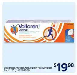 Walmart Voltaren Emulgel Active pain relieving gel offer