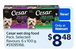 Walmart Cesar Wet Dog Food offer