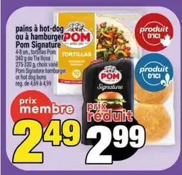 Super C pains à hot-dog ou à hamburger Pom Signature offer