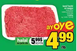 Super C BŒUF HACHÉ MI-MAIGRE offer