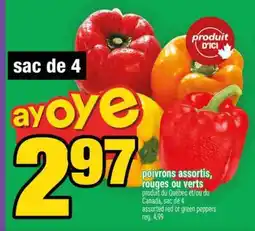 Super C poivrons assortis, rouges ou verts offer