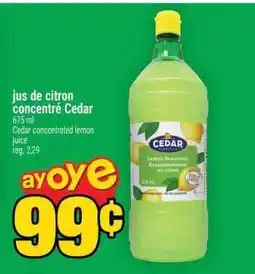 Super C jus de citron concentré Cedar offer
