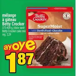 Super C MÉLANGE À GÂTEAU BETTY CROCKER offer