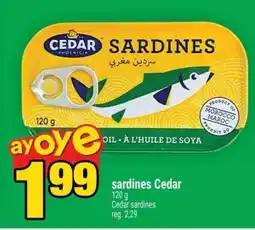 Super C sardines Cedar offer