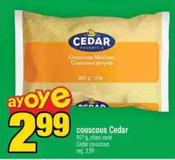Super C COUSCOUS CEDAR offer