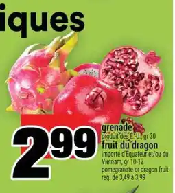 Super C grenade, fruit du dragon offer