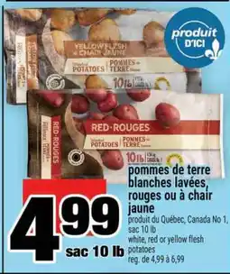Super C pommes de terre blanches lavées, rouges ou à chair jaune offer