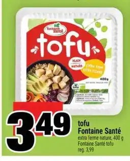 Super C tofu Fontaine Santé offer