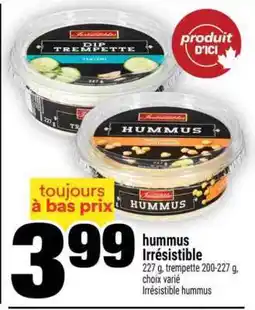 Super C HUMMUS IRRESISTIBLE offer
