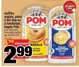 Super C POM Muffins, Pains, Bagels offer