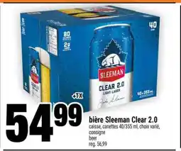 Super C BIÈRE SLEEMAN CLEAR 2.0 offer