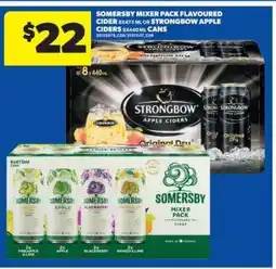 Real Canadian Superstore Somersby Mixer Pack Flavoured Cider or Strongbow Apple Ciders offer