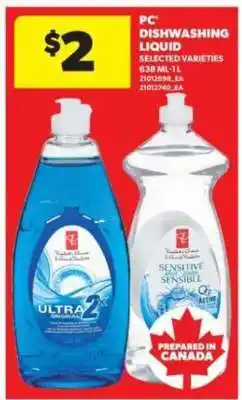 Real Canadian Superstore PC Dishwashing Liquid offer