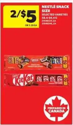 Real Canadian Superstore NESTLÉ Snack Size offer