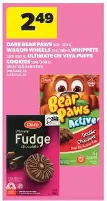 Real Canadian Superstore Dare Bear Paws, Wagon Wheels, Whippets, Ultimate or Viva Puffs offer
