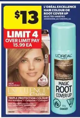 Real Canadian Superstore L'Oreal Excellence Hair Colour or Root Cover Up offer