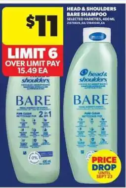 Real Canadian Superstore Head & Shoulders Bare Shampoo offer