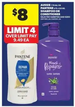 Real Canadian Superstore Aussie or Pantene Shampoo or Conditioner offer