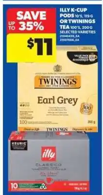 Real Canadian Superstore Illy K-Cup Pods or Twinings Tea offer