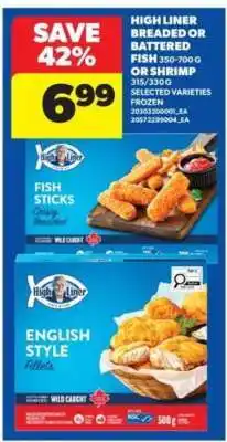 Real Canadian Superstore High Liner Breaded or Battered Fish or Shrimp offer
