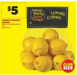 Real Canadian Superstore Farmer's Market Lemons offer