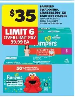 Real Canadian Superstore Pampers Swaddlers, Cruisers 360° or Baby Dry Diapers offer