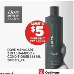 Real Canadian Superstore Dove Men+Care 2-in-1 Shampoo+Conditioner offer