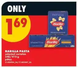 No Frills Barilla Pasta offer