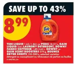 No Frills Tide Liquid or Pods offer
