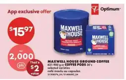 No Frills MAXWELL HOUSE GROUND COFFEE offer