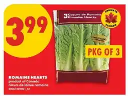 No Frills ROMAINE HEARTS offer