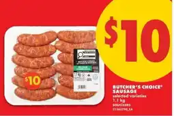 No Frills Butcher's Choice Sausage offer