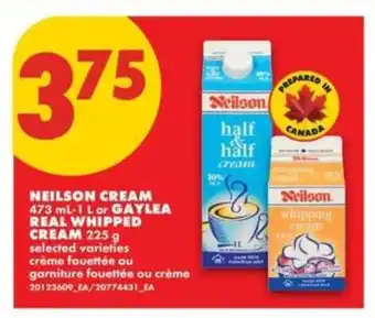 No Frills Neilson Cream offer