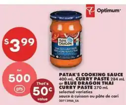 No Frills Blue Dragon Thai Curry Paste offer