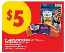 No Frills Piller's Pepperoni or Kolbassa offer
