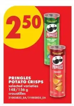 No Frills PRINGLES POTATO CRISPS offer