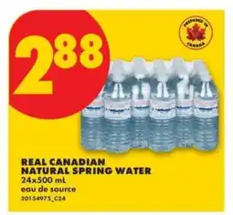 No Frills REAL CANADIAN NATURAL SPRING WATER offer