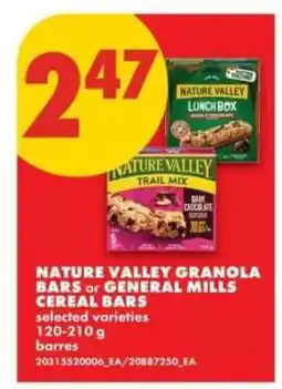 No Frills Nature Valley Granola Bars or General Mills Cereal Bars offer