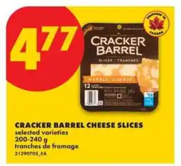 No Frills Cracker Barrel Cheese Slices offer
