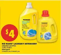 No Frills NO NAME Laundry Detergent offer