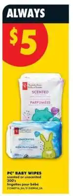 No Frills PC BABY WIPES offer