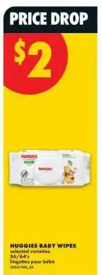 No Frills HUGGIES BABY WIPES offer