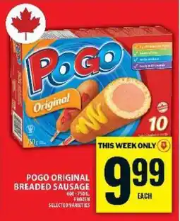 Food Basics POGO ORIGINAL BREADED SAUSAGE offer