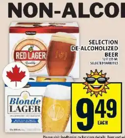Food Basics SELECTION DE-ALCOHOLIZED BEER offer