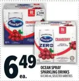Metro Ocean Spray sparkling drinks offer